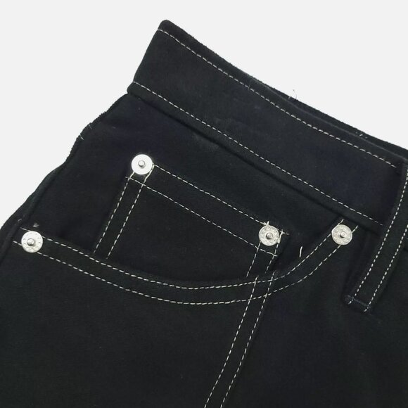 Sefr Bonanza Regular Fit Trouser Pants in Black Contrast - Picture 3 of 4